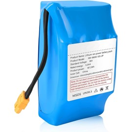 TEMIBATT 10s2P 36V Hoverboard Battery 187.2WH High Capacity, 900+ Cycles, Child-Safe Lock Design