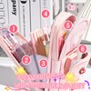 FULHANY Aesthetic Pencil Case - Pencil Case Girls 3 Compartments