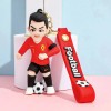 Cazcy Copa Mundial De Fútbol Estrella Llavero 4 Piezas Set