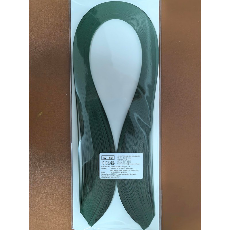ODETOJOY Paper Quilling Strips 3mm Forest Green Quilling Papers 3mm