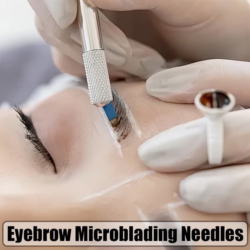 20PCS Eyebrow Microblading Needles Disposable Permanent Makeup Blades 18 Pin