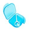 Orthodontic Retainer Case with Vent Holes - Transparent Blue