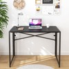 HOBINCHE Folding Small Computer Desk, Foldable Space-Saving Home Office Table,