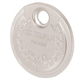 Truper CAL-R, Calibrador redondo para bujías, Lectura en milímetros y pulgadas
