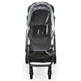 Dreambaby Universal Raincover for Pushchair and Strollers. Rain Cover for Pram, Travel Stroller Rain Cover. Water Resistant, Clear, Polyester, PVC