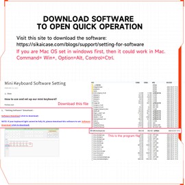 SIKAI CASE Programmable Macro Keyboard,6 Key Macro Mechanical Gaming Macro Keypad,Custom Knob KeyPad, Hot swappable Switch Gaming Keyboard,Wired programmable keypad with Drawing Programming Video