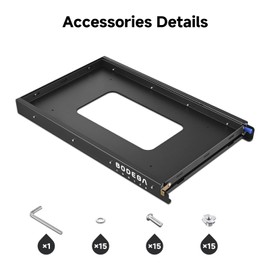 BODEGACOOLER Car Fridge Slide, Inner 29.4 x 17.2in, Vehicle Refriderator Slider with 4 Buckle Straps, Max 220 LBS/100Kg