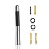 4.7" Short Motorcycle Antenna 2-Pack, Carbon-Fiber Style Stubby Radio Antenna,