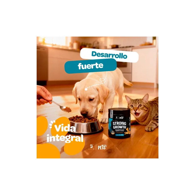 Strong Growth Suplemento Perros Gatos Polvo 350g Pets