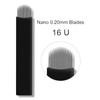 Pack of 100 Disposable Black Microblading Needles U Blade for