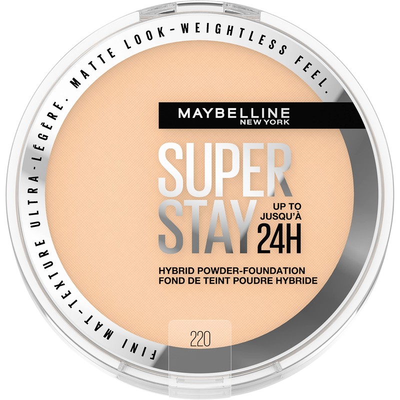 Maybelline Supertay Active Wear base de maquillaje en polvo 220