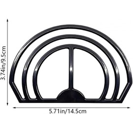 Black Modern Hat Brim Bender, Hat Shaper for Baseball Caps Plastic Dual Slots Design Perfect Hat Curving Band, Practical Convenient,Brim Bender,Hat Brim Shaper，Head Protection