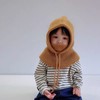 Kids' Fall/Winter Balaclava Beanie Hat with Neck Warmer (lf1560) Free Size/48-52cm Yellow 4ea