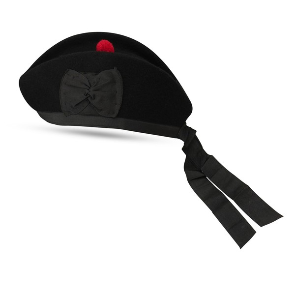 GLENGARRY HAT WOOL CAP WITH SOFT COTTON LINING COMFORTABLE FIT