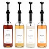 Demi's Home 25.4 oz 750 ml Glass Coffee Syrup Dispenser