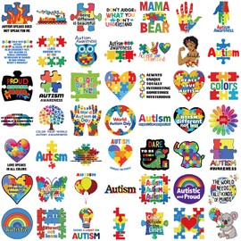 50PCS Autism Awareness Stickers Motivational Aesthetic Stickers Pack Laptop Vinyl Waterproof Stickers Aesthetic Decals