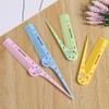 Cute character folding tail combs of 4 types, 4 sets, blue, yellow, green, pink / 귀요미 캐릭터 접이식 꼬리빗 4종, 4세트, 블루,옐로우,그린,핑크