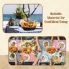Yalikop 12 Pack Oval Poly Wicker Basket 9 x 6