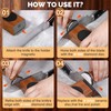 Rolling Knife Sharpener Kit, Knife Sharpener Tool with Replaceable Discs