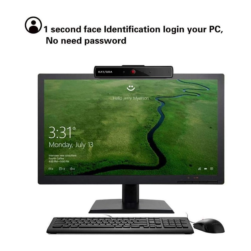 Kaysuda Facial Recognition Infrared Camera for Windows Hello Login, RGB