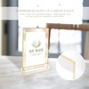 WeeGoo 3 Pack A5 Acrylic Sign Holder with Gold Borders,