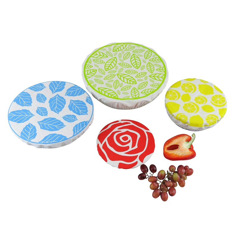 Reusable Cotton Bowl Covers Eco Friendly Pack of 4 Large
