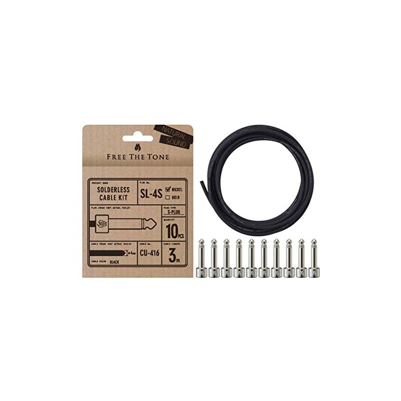 Free The Tone SL-4S-NI-10K Solderless Cable Kit
