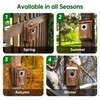 UUMENHA Bird Houses for Outside with Metal Predator Guard for