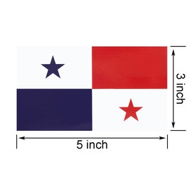 TMHTMH 3 Pcs Panama Flag Car Stickers, 3x5 Inches Panamanian Vinyl Decal for Outside of Car, Vehicles Car Window Bumper, Truck,Vehicles