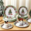 Suclain 100 Pcs Christmas Party Plates Decorations Xmas Tree Collection