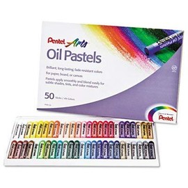 Pentel Oil Set With Carrying Case,45-Color Set, Assorted, 50/Set, Sold as Pack of 2