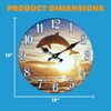 Sea Creations Glass Wall Clock - Coastal, Nautical, and Beach