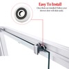 1"(25mm) Glass Sliding Door Pulleys,Shower Door Hardware Installation Kit Replacement