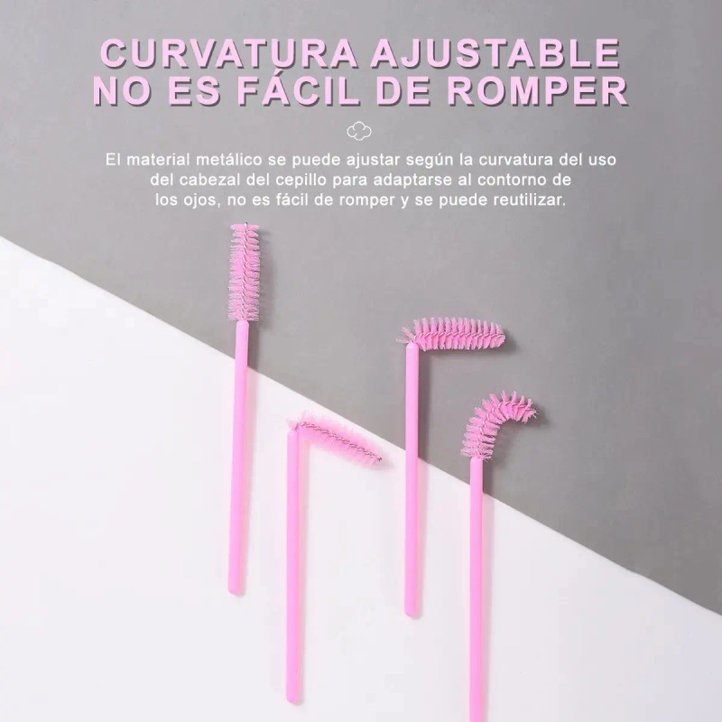 300 Micropinceles, 150 Cepillos+150 Pinceles De Labios Para