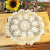 Polkar Crochet Cotton Placemats Doilies Handmade Table Doilies Suitable for