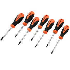 Dynamic 7 Piece Torx Screwdriver Set, Comfortable Handle, Precisely Sized Tips