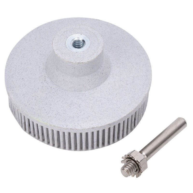 3 Inch Bristle Disc Emery Rubber Abrasive Brush Deburring Polishing