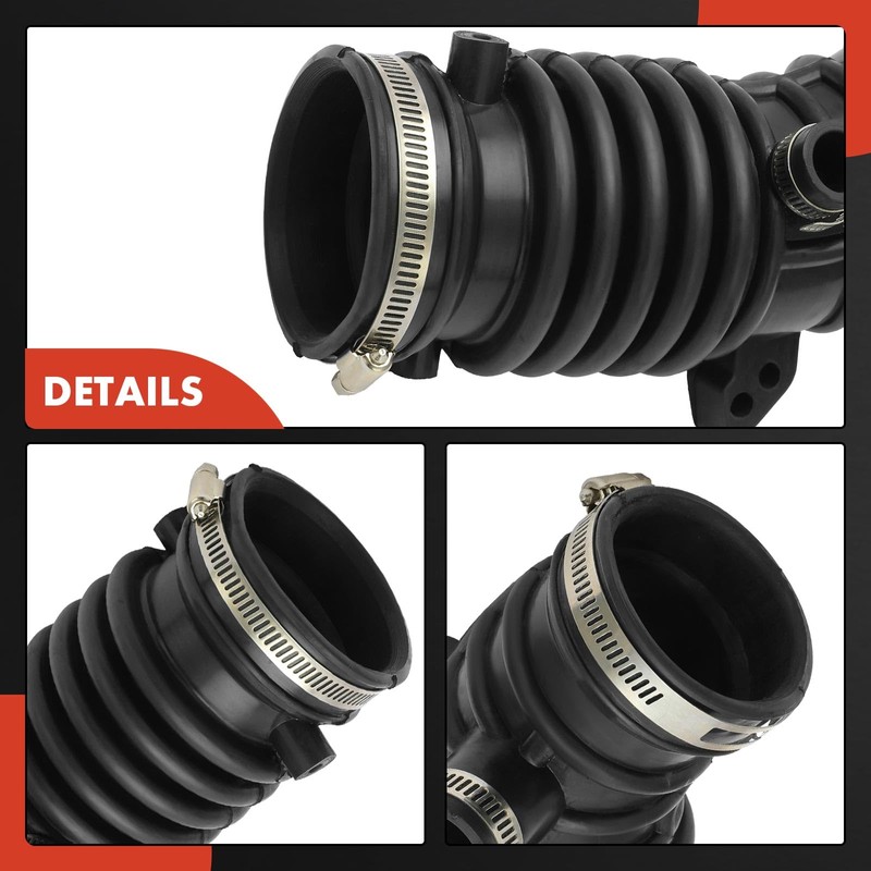 A-Premium Engine Air Clean Intake Tube Hose with Clamps Compatible