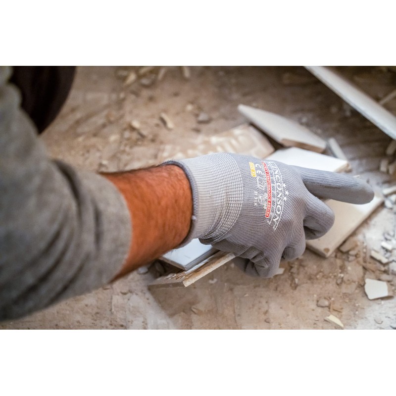 LINCONSON 20 Pack Ultimate Grip Construction Mechanic Work Gloves PU