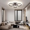 Shine LUEST 34W Modern LED Ceiling Light, 3000K-6000K Dimmable Ceiling