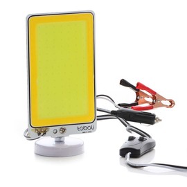 Wiltec Camping Lamp V1 LED Spotlight 20 W 1961 Lumen with Magnetic Holder Connection to 12 V Power Source for Camping, Outdoor Activities, Construction Sites and Emergency Situations Work Light