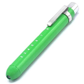 AAProTools Pen Light Nurse Penlight Reusable White Led Pen Light with Pupil Gauge Measurements for Doctor Stethoscope Healthcare Nursing School Students(Green)