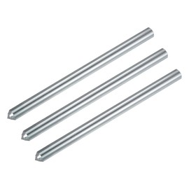 sourcing map 3pcs Diamond Dressers Single Tapered Point Grinding Wheel Round Pen Dressing Tools 3/8" x 6", Silver Tone