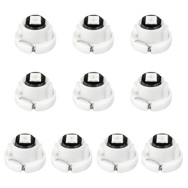 ASACEXU - Paquete de 10 bombillas LED T5 verdes T4.7 Neo Wedge Dash - Calibre Cluster Control Climático Luces de tablero para salpicadero de coche, HVAC AC Panel de repuesto de 12 V