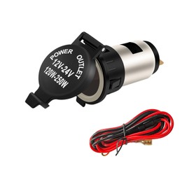 Ohleats - Encendedor de cigarrillos para coche, adaptador de encendedor de cigarrillos de 12 V, impermeable, con cable de extensión, reemplazo de toma de corriente para encendedor de vehículos,