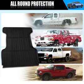 OUSUWO Truck Bed Mat 6.4FT Compatible with 2002-2018 Ram 1500/2002-2024 Ram 2500&3500/2019-2024 Ram 1500 Classic, All Weather TPE Protection Truck Bed Liner, Dodge Ram 1500&2500&3500 Accessories