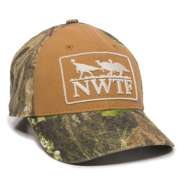 NWTF Mossy Oak Obsession with Canvas Front Turkey Hunting Hat