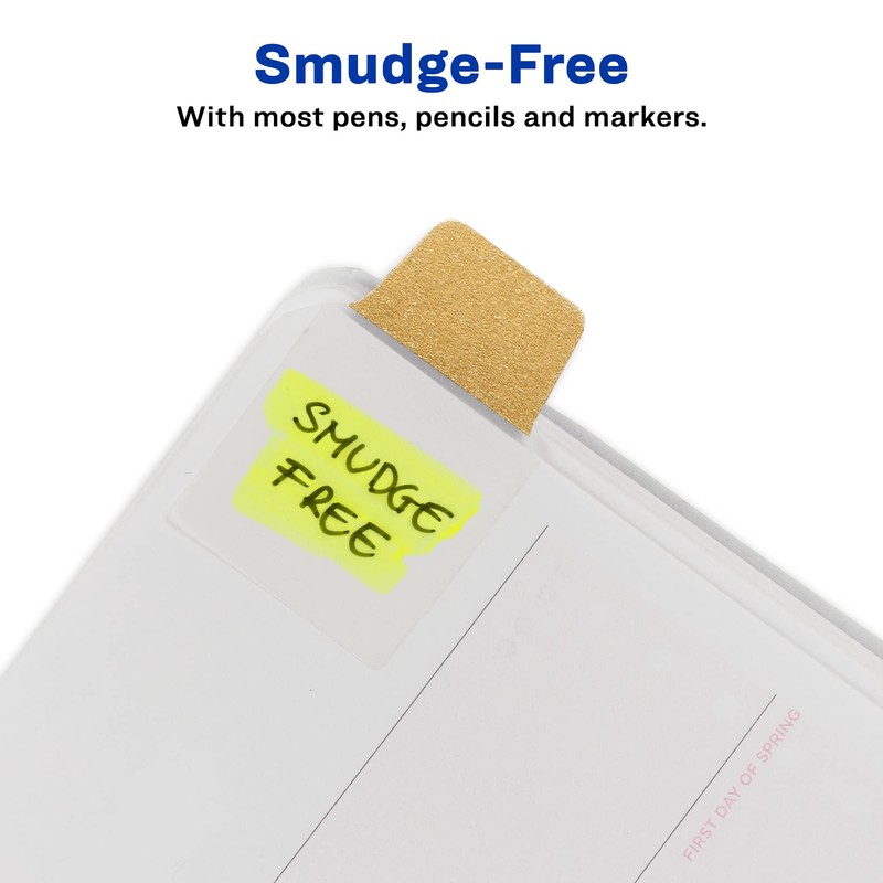 Avery Mini Ultra Tabs, 1" x 1.5", 2-Side Writable, Assorted
