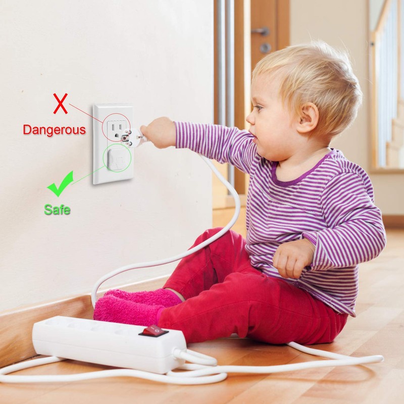 Outlet Covers Babepai 38-Pack White Child Proof Electrical Protector Safety