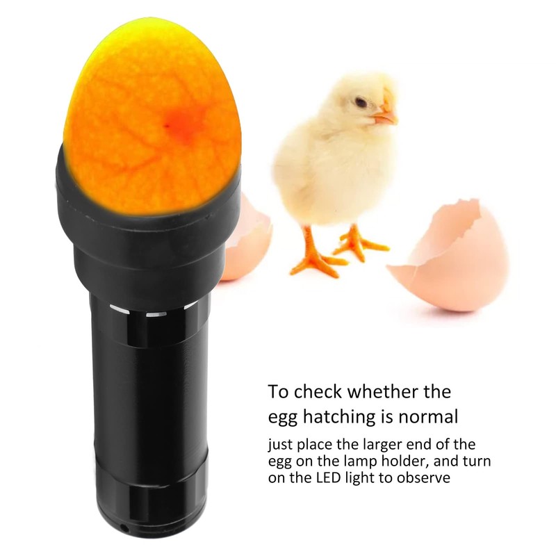 Egg Candler, LED Light Egg Candler Tester, Bright Cool Light
